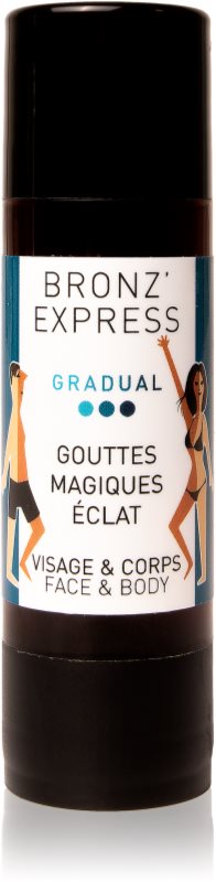 Bronz'Express Immediate Effect Magic Radiance Drops picaturi pentru bronzare 30 ml