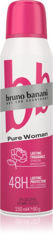 Bruno Banani Pure Woman Sparkling Mango & Peony antiperspirant 48 de ore pentru femei 150 ml
