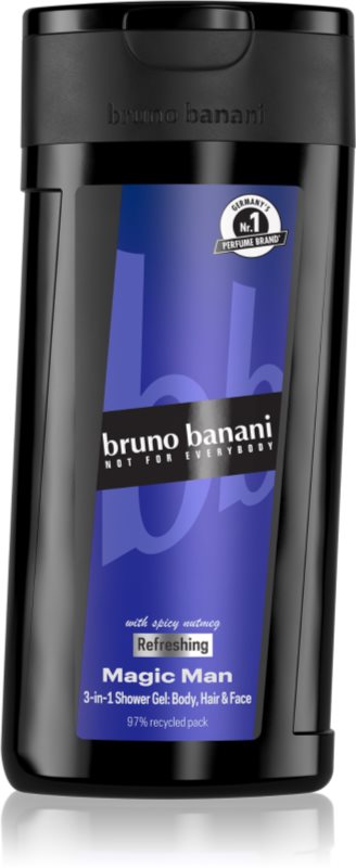 Bruno Banani Magic Man gel de dus revigorant 3 in 1 pentru bărbați 250 ml