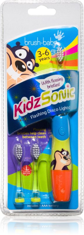 Brush Baby KidzSonic periuta de dinti electrica + capete de schimb 1 buc