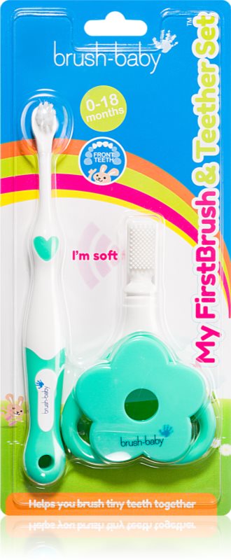 Brush Baby Applemint perie de dinti pentru copii 3 buc