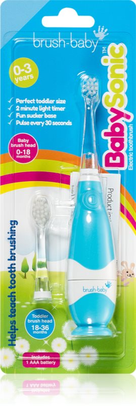 Brush Baby BabySonic periuta de dinti electrica pentru copii 0 - 36 luni Blue 1 buc