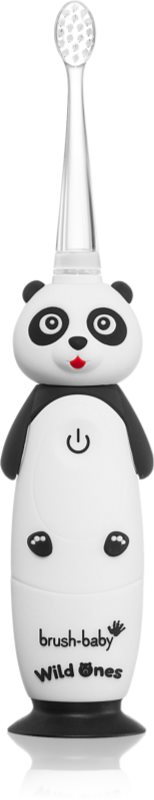 Brush Baby WildOnes WildOne periuta de dinti electrica + 2 capete de schimb pentru copii Panda 1 buc