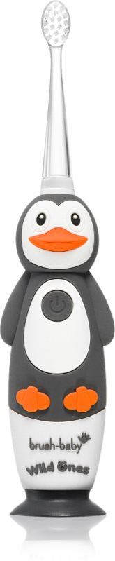 Brush Baby WildOnes WildOne periuta de dinti electrica + 2 capete de schimb pentru copii Penguin 1 buc