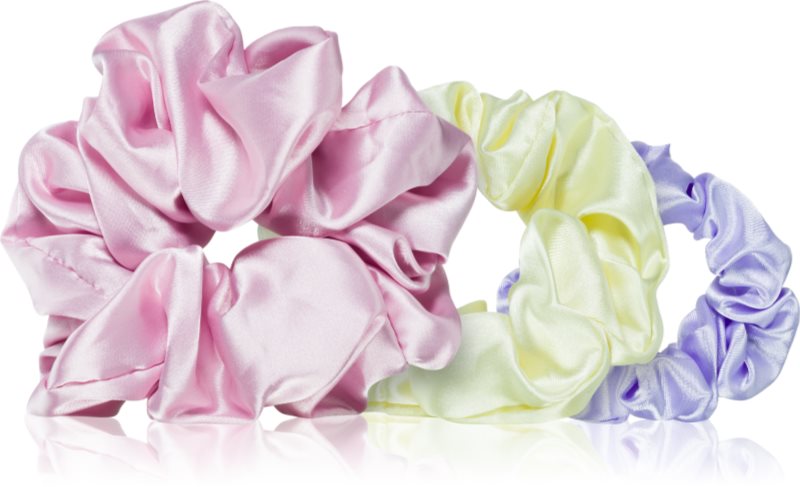 BrushArt Daisy Dreams Satin Scrunchies Set Elastice pentru par 3 buc