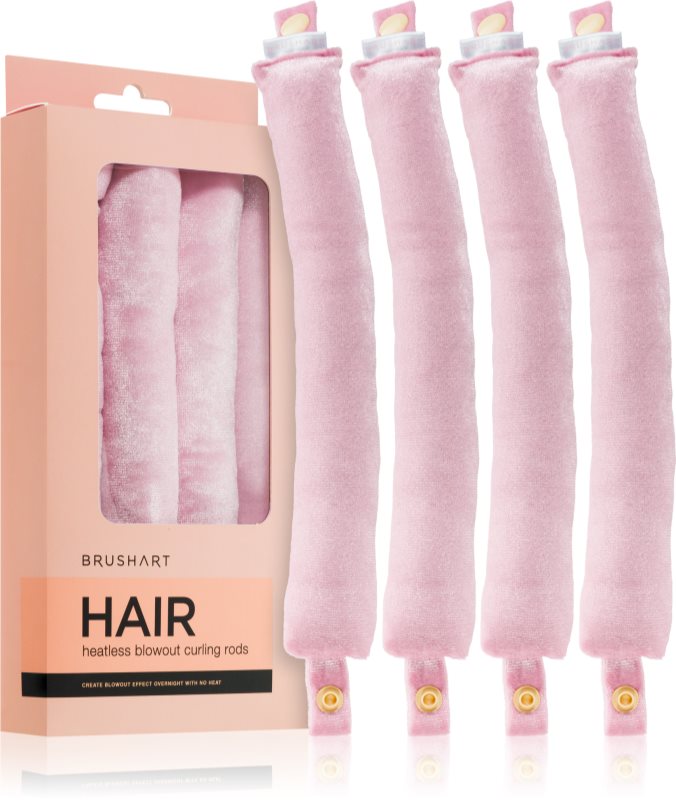 BrushArt Hair Heatless blowout curling rods set pentru ondularea părului 4 buc