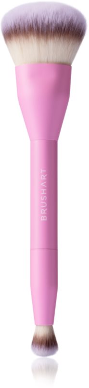 BrushArt Double Duty Concealer & Foundation brush pensulă pentru make-up și corector fata-verso 1 buc