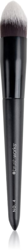 Brushworks Tapered Precision Buffing Brush pensula pentru machiaj tip NO. 4 1 buc
