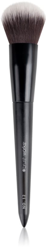 Brushworks Back Comb Brush pensula pentru aplicare fard obraz tip NO. 12 1 buc