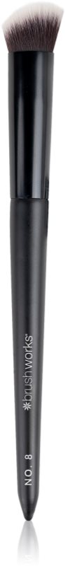Brushworks Precise Angled Concealer Buffing Brush pensula pentru corector tip NO. 8 1 buc