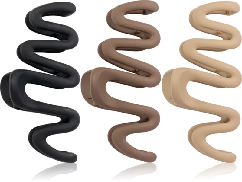 Brushworks Wave Claw Clips clama de par 3 buc