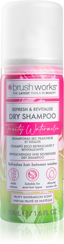 Brushworks Refresh & Revitalise Watermelon Dry Shampoo șampon uscat