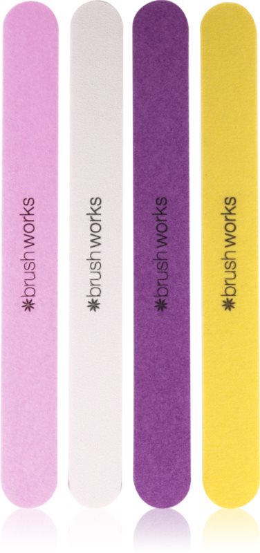 Brushworks Nail Files Coloured set de pile pentru unghii