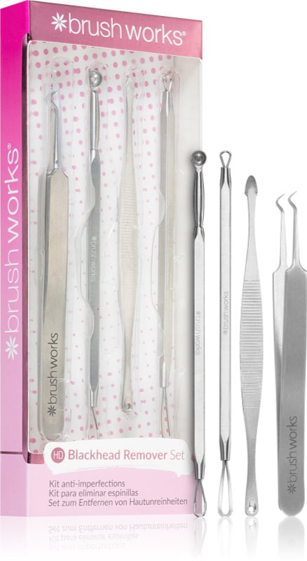 Brushworks Blackhead & Blemish Remover Set set pentru curatare profunda