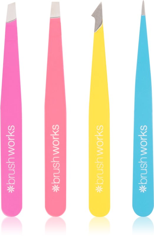 Brushworks Tweezer Set Neon set pensete