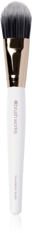 Brushworks Foundation Brush pensula plata pentru machiaj 1 buc