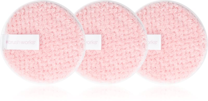 Brushworks Reusable Makeup Remover Pads dischete demachiante lavabile 3 buc