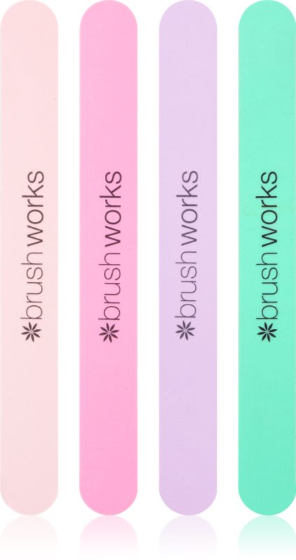 Brushworks Nail Files Pastel set de pile pentru unghii