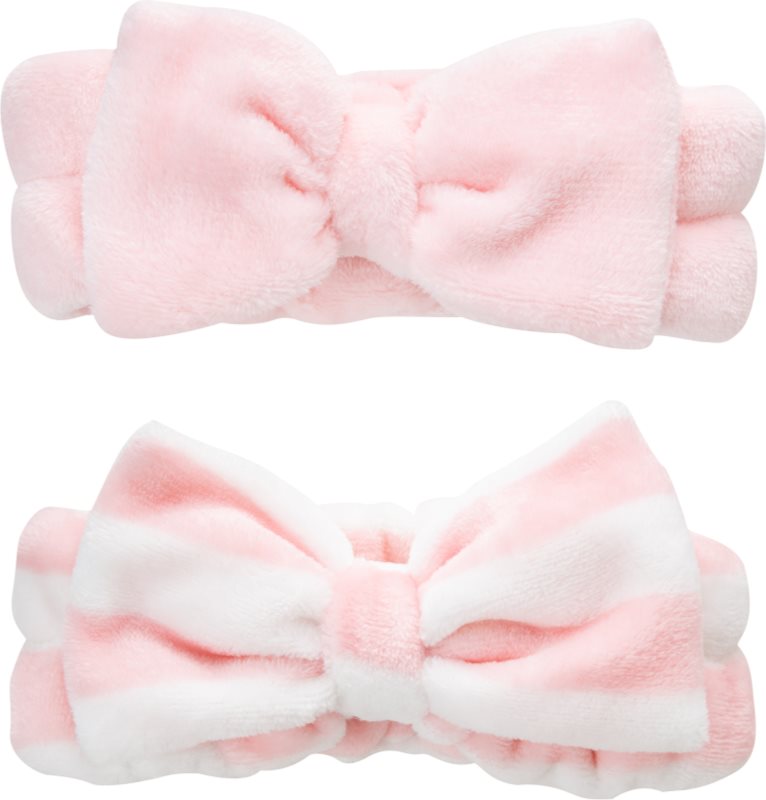 Brushworks Makeup Headbands bentiță cosmetică cu fundă