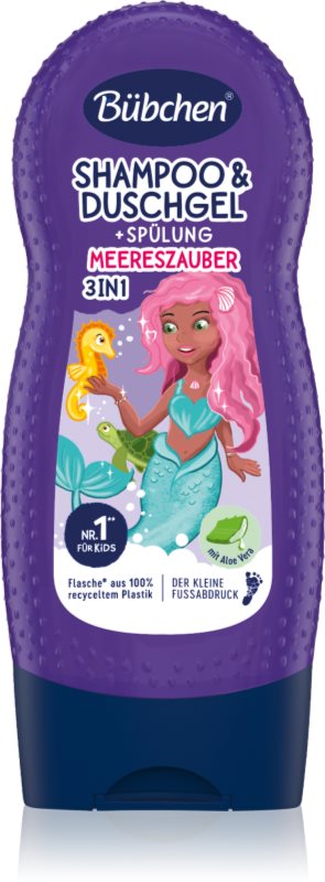 Bübchen Kids Shampoo & Shower Gel & Conditioner sampon, balsam si gel de dus 3in1 230 ml