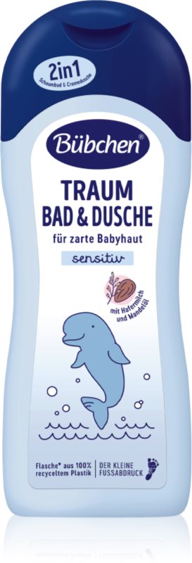 Bübchen Sensitive Good Night Bath curatare gentila de noapte bună pentru nou-nascuti si copii 500 ml