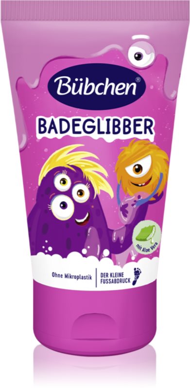 Bübchen Kids Bath Slime Pink gelatină slime colorată pentru baie 3 y+ 130 ml