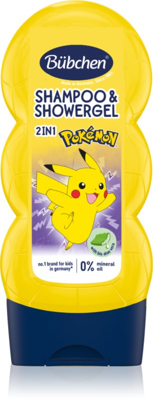 Bübchen Shampoo & Shower Gel Pokémon Gel de dus si sampon pentru copii 230 ml