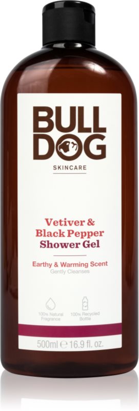 Bulldog Vetiver and Black Pepper Gel de duș pentru bărbați 500 ml