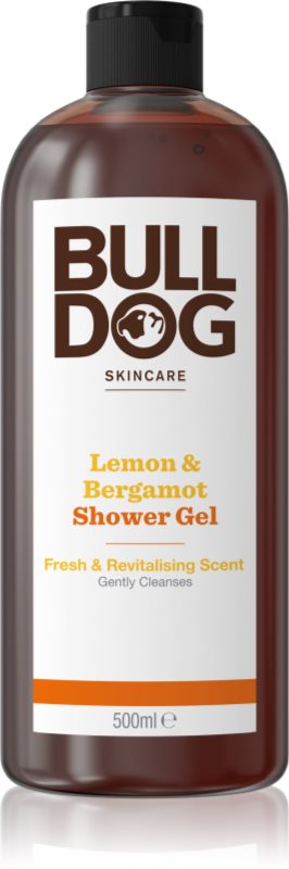 Bulldog Lemon & Bergamot Shower Gel Gel de duș pentru bărbați 500 ml