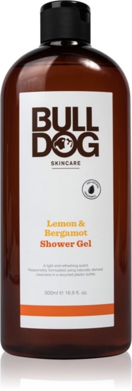 Bulldog Lemon & Bergamot Shower Gel Gel de duș pentru bărbați 500 ml