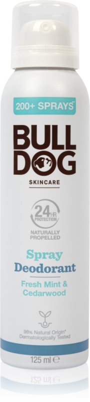 Bulldog Fresh Mint&Cedarwood Spray Deodorant Deodorant Spray fara continut de aluminiu 125 ml