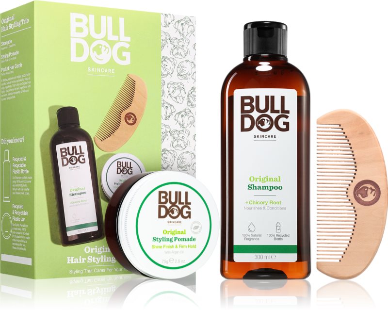 Bulldog Original Hair Styling Trio set cadou pentru barbati