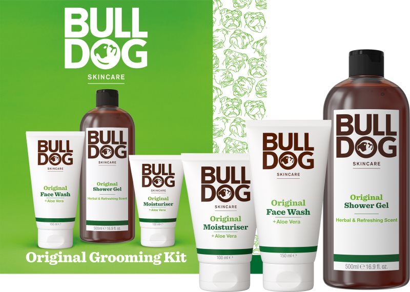 Bulldog Original Grooming Kit set cadou corp si fata
