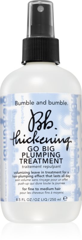 Bumble and bumble Thickening Go Big Plumping Treatment spray volumizant pentru uscarea prin suflare și coafatul final al părului 250 ml