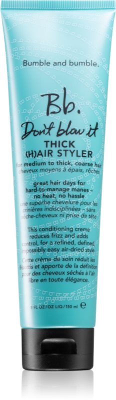 Bumble and bumble Don't Blow It Thick (H)air Styler tratament de hidratare fara clatire pentru par aspru. 150 ml