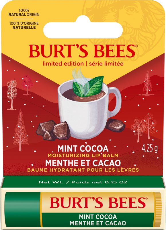Burt’s Bees Festive Balsam de buze hidratant aroma Mint Cocoa 4.25 g