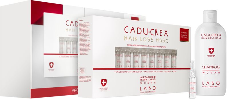 CADU-CREX Hair Loss HSSC Serious Hair Loss tratament de păr pentru femei împotriva căderii grave a părului ambalaj economic