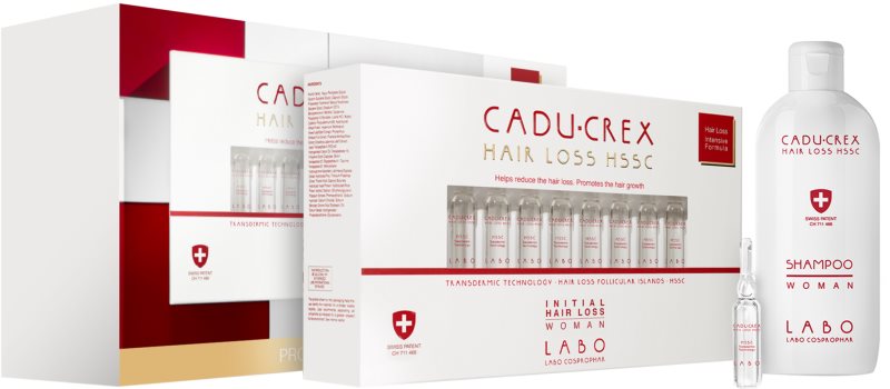 CADU-CREX Hair Loss HSSC Advanced Hair Loss tratament de păr pentru femei împotriva căderii avansate a părului ambalaj economic