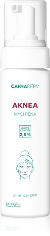 Cannaderm Aknea Washing Foam spuma de curatare pentru pielea problematica 180 ml