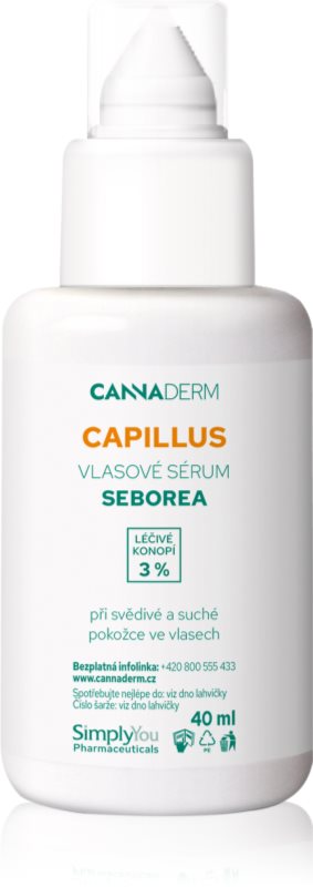 Cannaderm Capillus Seborea Hair Serum ser activ pentru un scalp uscat, atenueaza senzatia de mancarime 40 ml