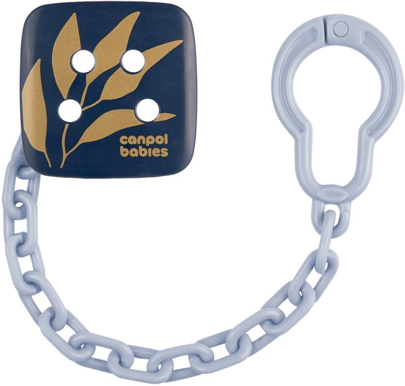 Canpol babies Gold Soothers Holder lanț pentru suzetă Blue 1 buc