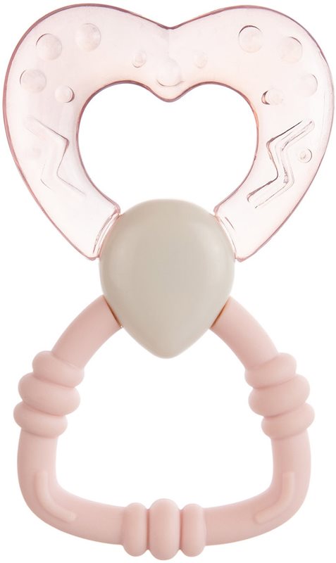 Canpol babies Teethers Water jucărie pentru dentiție cu zornăitoare 3m+ Pink 1 buc