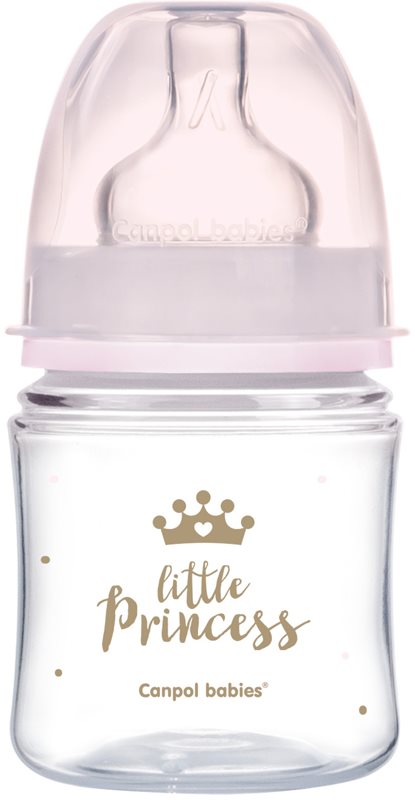 Canpol babies Royal Baby biberon pentru sugari 0m+ Pink 120 ml
