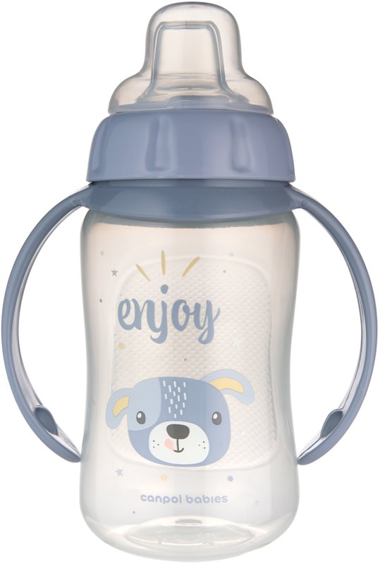 Canpol babies Cute Animals Training Cup cană pentru antrenament Dog 6m+ 320 ml