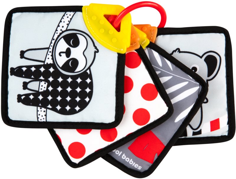 Canpol babies BabiesBoo Sensory Cards with Teether carte rotativă pentru dentiție 1 buc