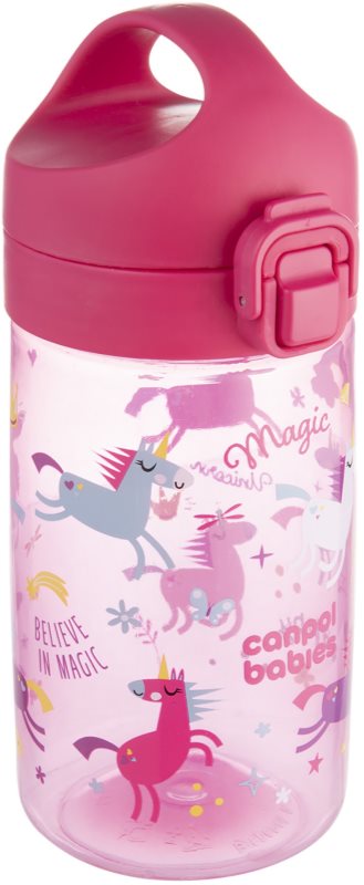 Canpol babies Junior Bottle biberon pentru copii Pink 400 ml