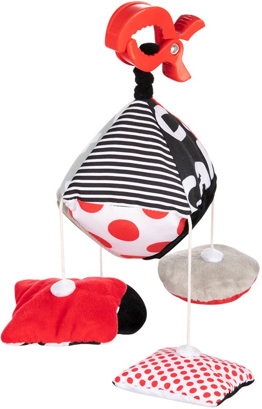 Canpol babies Sensory jucărie suspendabilă contrastantă cu clips 0m+ 1 buc