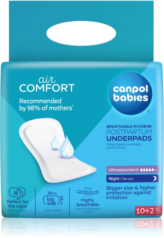 Canpol babies Postpartum Pads Night absorbante postnatale 10 buc