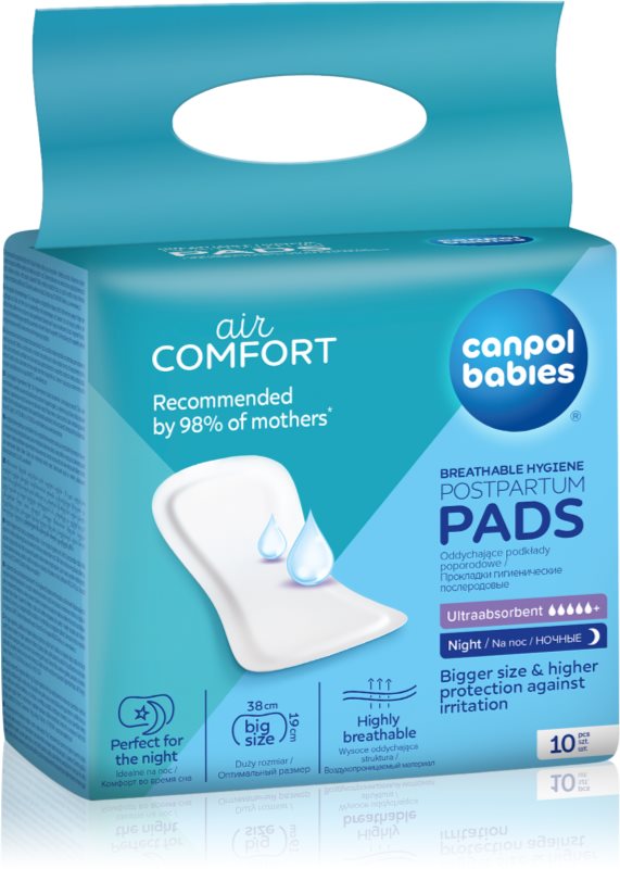 Canpol babies Postpartum Pads Night absorbante postnatale 10 buc