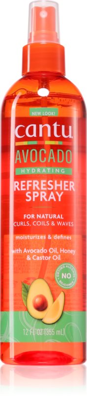 CANTU Avocado Refresher Spray spray hidratant pentru păr pentru par ondulat si cret 355 ml